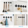KYOEON Suction Cup Hooks, Pack of 2, Black Wall Hooks,