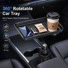 360° Rotating Car Cup Holder Tray for Storage – Universal