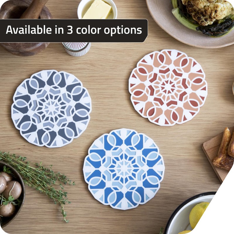 Peleg Design TriveTile Trivet Set – for Hot Pots and