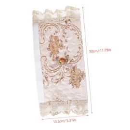 Hohopeti 1 Pair Decorative Handle Covers for Refrigerators Embroidered and Lace Design Kitchen Appliance Protector Easy to Install Random Styles Pink Color