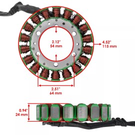 For Kawasaki Stator & Gasket for Kawasaki Bayou 400 4X4 KLF400 1996 1997 1998 1999