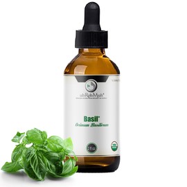 uh*Roh*Muh Organic Basil Essential Oil | USDA Certified Essential Oil for Diffusers Aromatherapy, Perfect for Massage, Hair Care, Skin Care, Culinary Delight and Making Perfumes 2oz