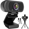 ToLuLu 1080P cámara Web con micrófono Cámara Web HD con