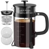 QUQIYSO French Press Coffee Maker 304 Stainless Steel French Press