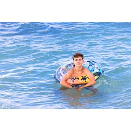 Igarashi RLD-90W 35.4 inches (90 cm) Float Ring, Black Honuukiwa with Rope