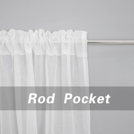 White Sheer Tier Curtains 24 inch Kitchen Tiers Voile Cafe Curtains Small Short Half Window Curtain Panels Rod Pocket 2 Panels 34"x24"