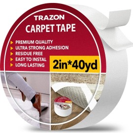UD_Carpet Tape Double Sided   2 In   120 Ft (40 Yards) Rug Tape Grippers for Hardwood Floors and Area Rugs   Carpet Binding Tape