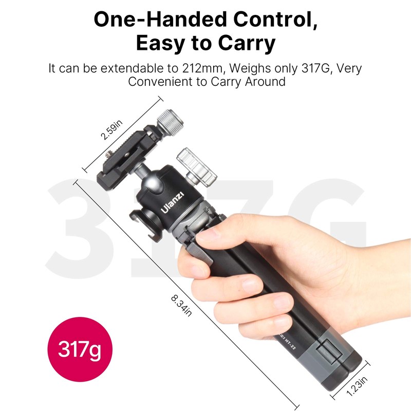Portable Desktop Mini Tripod PICTRON MT-24 Compact Camera Tripod Aluminum