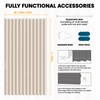 AJAZZ Set: Curtain Rods No Drilling (38-53" W Adjustable Range)