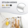 SAYAYO Modern Coat Hooks Wall Mount, Matte White Towel Hooks