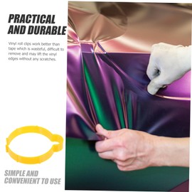 Cabilock 5pcs Car Detailing Vinyl Wrap Roll Holder Easy Release Film Roll Clamp for Car Window Film