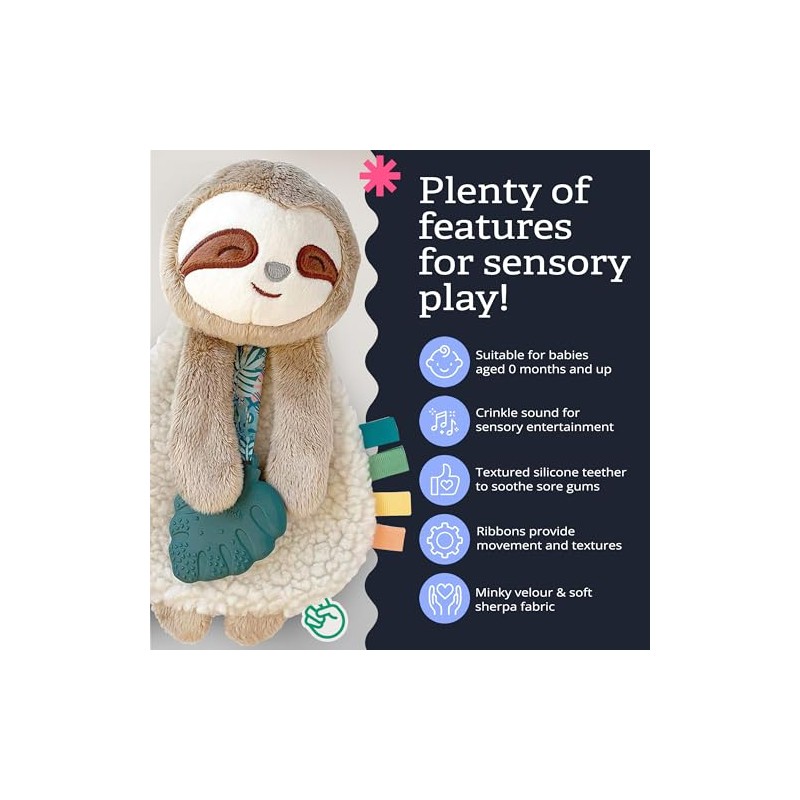 Itzy Ritzy - Itzy Lovey Including Teether, Textured Ribbons &