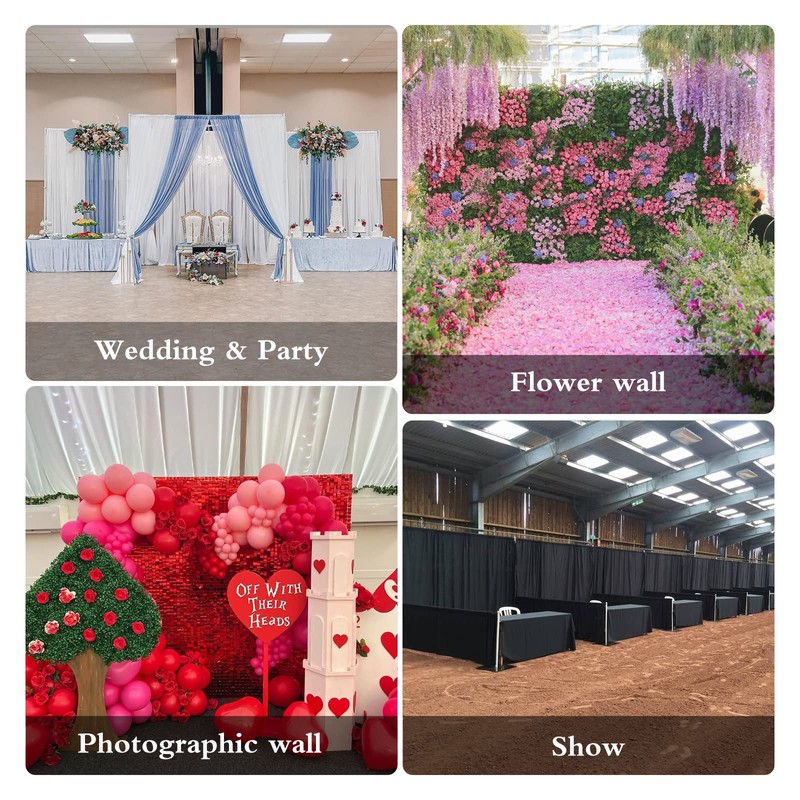 Hecis Slip-On Drape Support 10" to 18" Double Pipe and