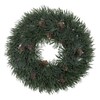 BigBuy Christmas Corona di Natale Verde PVC 28 x 28