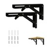 Heavy Duty Folding Shelf Brackets 200mm - 90 Degree Angle