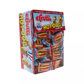 E-Frutti Gummy Hot Dogs Candy (60 Count) - 0.32 oz