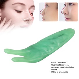 Gua Sha Face Tool, Gua Sha Massage Tool, Face Massage, Nose, Rounded Corners, Narrow Nose, Massage Tool, Massage Face Tool, Tightens Skin Care Tool for Face (Pink)