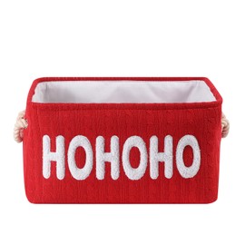 INough Gift Baskets Empty, Christmas Baskets for Gifts Red Christmas Gift Baskets for Women Men Kids, Christmas Toy Baskets for Baby Large Empty Gift Baskets with Handle for Home Christmas Decorations