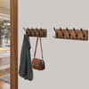 WEBI Rustic Coat Rack Wall Mounted,Wood Coat Hanger Wall,5 Coat