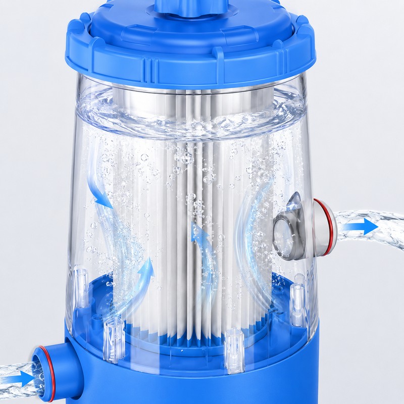 1000 GPH Pool Filter Pump for Above-Ground Pools – Cartridge