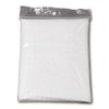 GIDUTEX Disposable Rain Poncho with Hood Pack of 3, White,