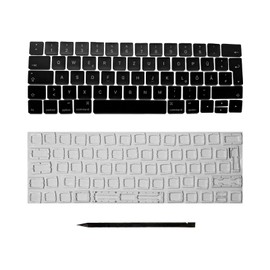 Replacement Button & Hinges for MacBook Pro 13" 15" (2016-2017) A1706 A1707 DE Layout QWERTZ