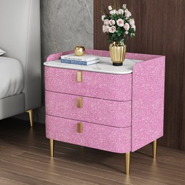 Kitico Glitter Pink Peel and Stick Wallpaper - Self Adhesive, DIY Decoration, 17.7"x78.7"