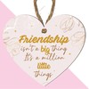 Friendship Heart Plaque – “Friendship Isn’t a Big Thing, It’s