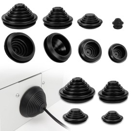 60 Pcs Rubber Grommet, 10 mm/20 mm/25 mm/30 mm Tower Shape Cable Seals, Rubber Tower, Sealing Ring Hole, Drill Hole Grommets, Rubber Seals, Firewall Hole Plugs for Cables, Wire, Electrical Appliances,