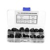 Broco M10 Black Dome Head Locking Nuts, 70pcs M3/M4/M5/M6/M8/M10 Nylon