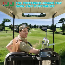 10L0L Golf Cart Mirror Sets -No Drilling Side Mirrors,Wide Angle Rear View Mirror Adjustable HD Glass Universal for Yamaha Club Car EZGO