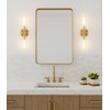 SANTOSTOCK Brushed Gold Bathroom Vanity Light Fixture, 2-Light Modern Wall