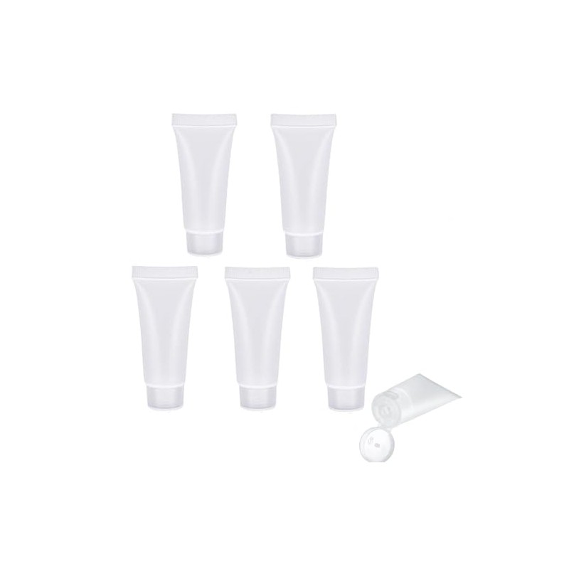 MORICOH 5 Stück Transparenter Nachfüllbare Leere Tuben, Probenbehälter, Leere Flüssige