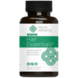 Natural Wellbeing Hair Essentials – DHT Blocker Hair Growth Supplement for Women & Men – Saw Palmetto, Biotin, – Vegan Capsules – Stops Shedding & Thinning (90 Count, 1-Month Supply)