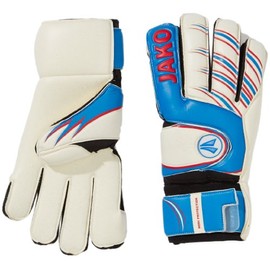 JAKO Herren Torwarthandschuhe Medi Protection, Blau/Weiß/Rot, 8