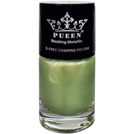 PUEEN Rocking Metallic Nail Polish for Nail Stamping Big 5-Free Formula Nail Color Lacquer (603 Golden Delicious)-BH000522