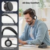 Single Ear ENC Wireless Headset for Work, Monaural BT Headset