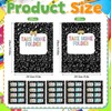 Gueevin 40 Set Student Homework Folder Labels for Homework Take