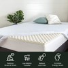 Mattress Solution 2-inch Convoluted Egg Shell Breathable Foam Topper, Adds