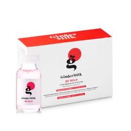 Ginger Milk Hair Repair Ampoule with Hyaluronic Acid for Damaged Hair Treatment (Pack 3 x 0.5 fl oz)