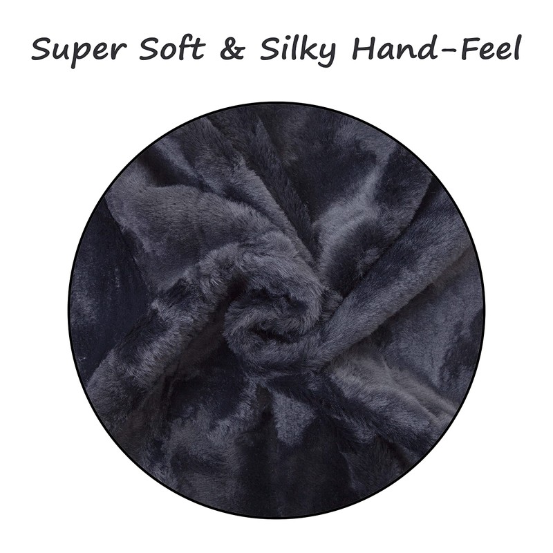 Home Brilliant Set of 2 Plush Cushion Covers Square Large