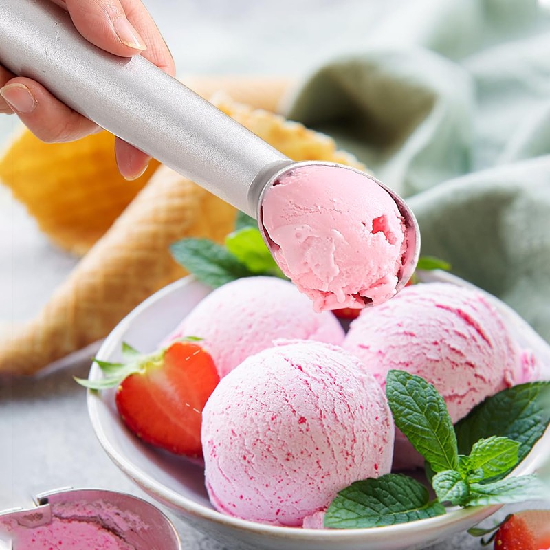 ReaNea Ice Cream Scoop with Confortable Handle and Easy to