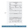 suituts 200 Sheets Dog Grooming Cards, 5.6" X 8.2" Pet