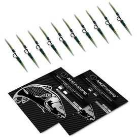 AMZfishing 10x Quick Change Lead Clip System, Carp Accessories, Carp Fishing Accessories, Fishing Accessories, Safety Lead Clip (#Fit Over Nylon/for Monofilament)