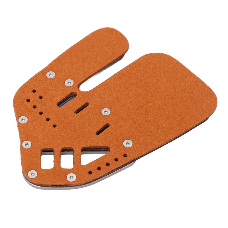 Leather Archery Finger Tab Protect Guard Recurve Bow Protector Shooting