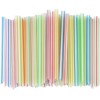 Individually Wrapped Fat Boba Drinking Straw Rehab Clear with Color