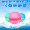 BBWELL Wasserbomben Wiederverwendbar Selbstschließend, 16 Wiederverwendbar Silikon Wasserbomben,Wiederverwendbare Wasserballons Mit