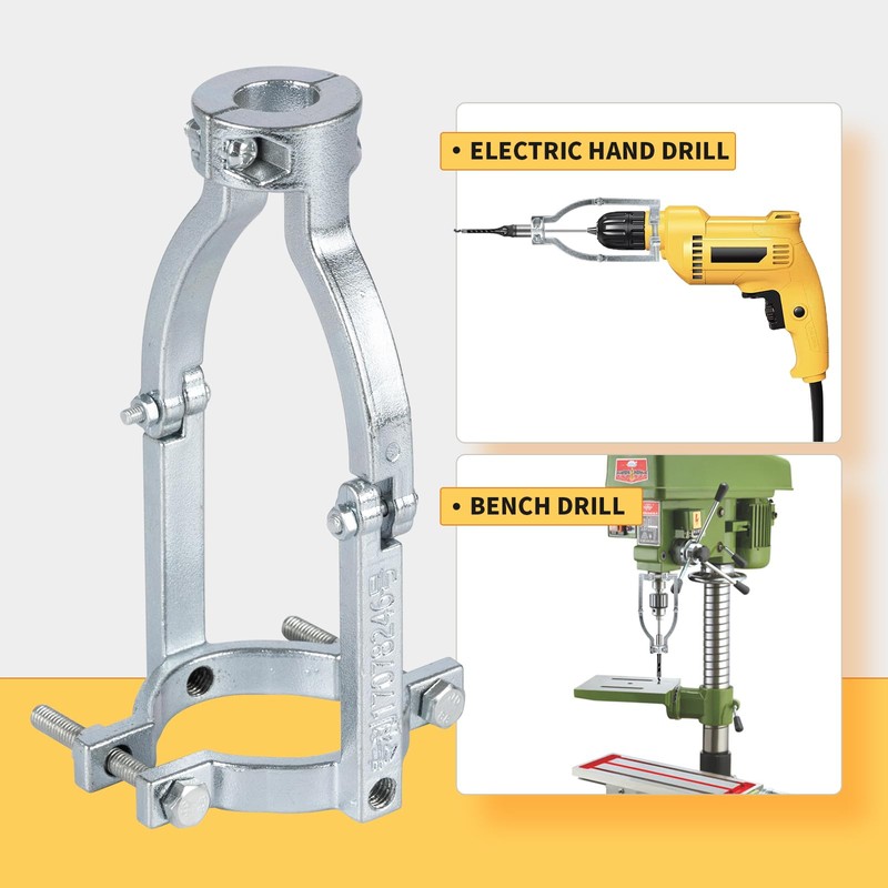 UwinVwin Square Hole Drill Bit Adapter with 4pcs Square Hole