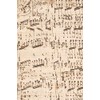 Piano Music Vintage Field Journal Notebook, 100 pages/50 sheets, 4x6