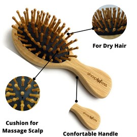 Bamboo hair brush for children